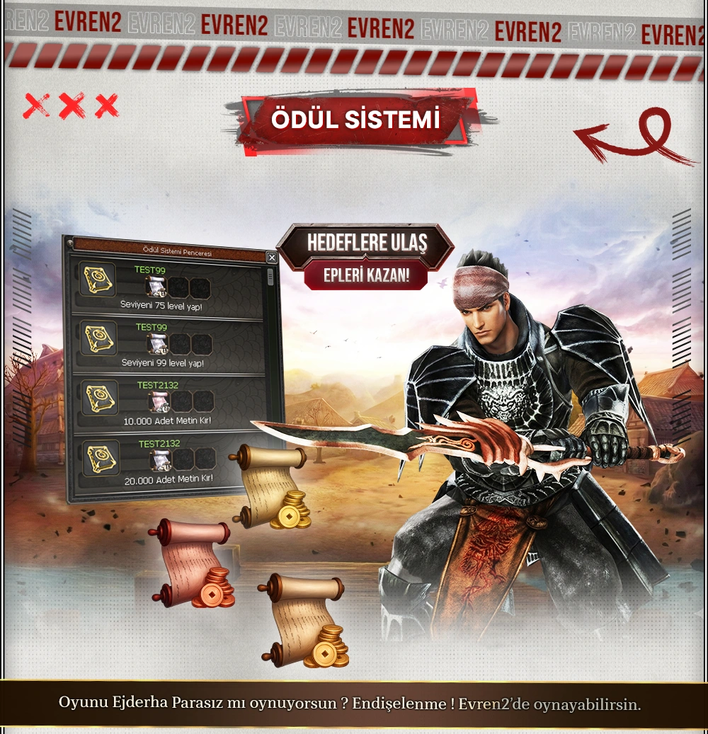 Evren2 Ödül Sistemi