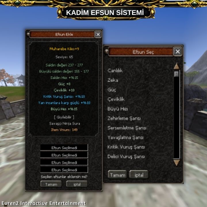 Evren2 Kadim Efsun Sistemi